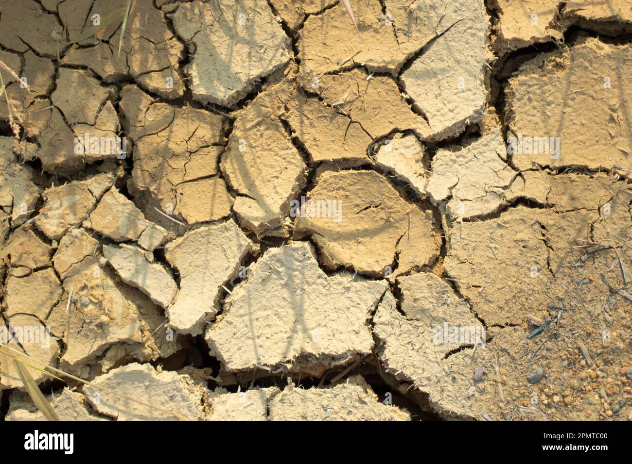 Infrared image of the earth surface soil crack due to the drought Stock ...