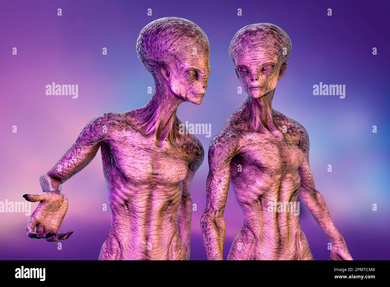 Alien, illustration Stock Photo