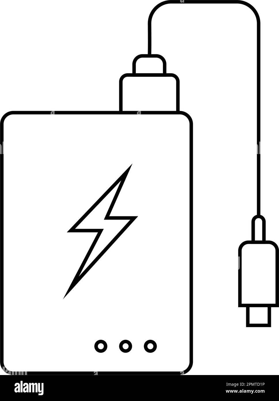 powerbank icon vector template design Stock Vector