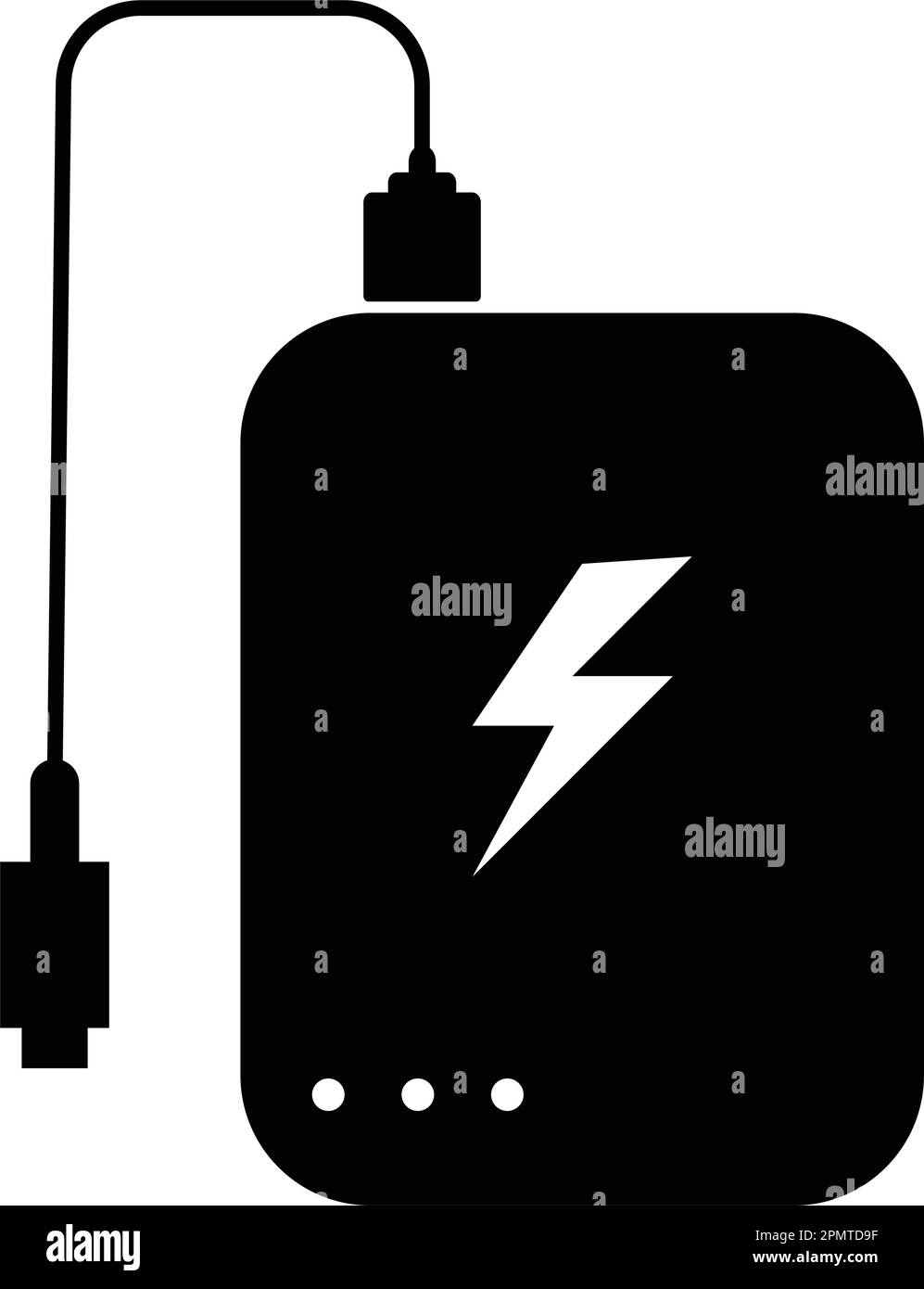 powerbank icon vector template design Stock Vector