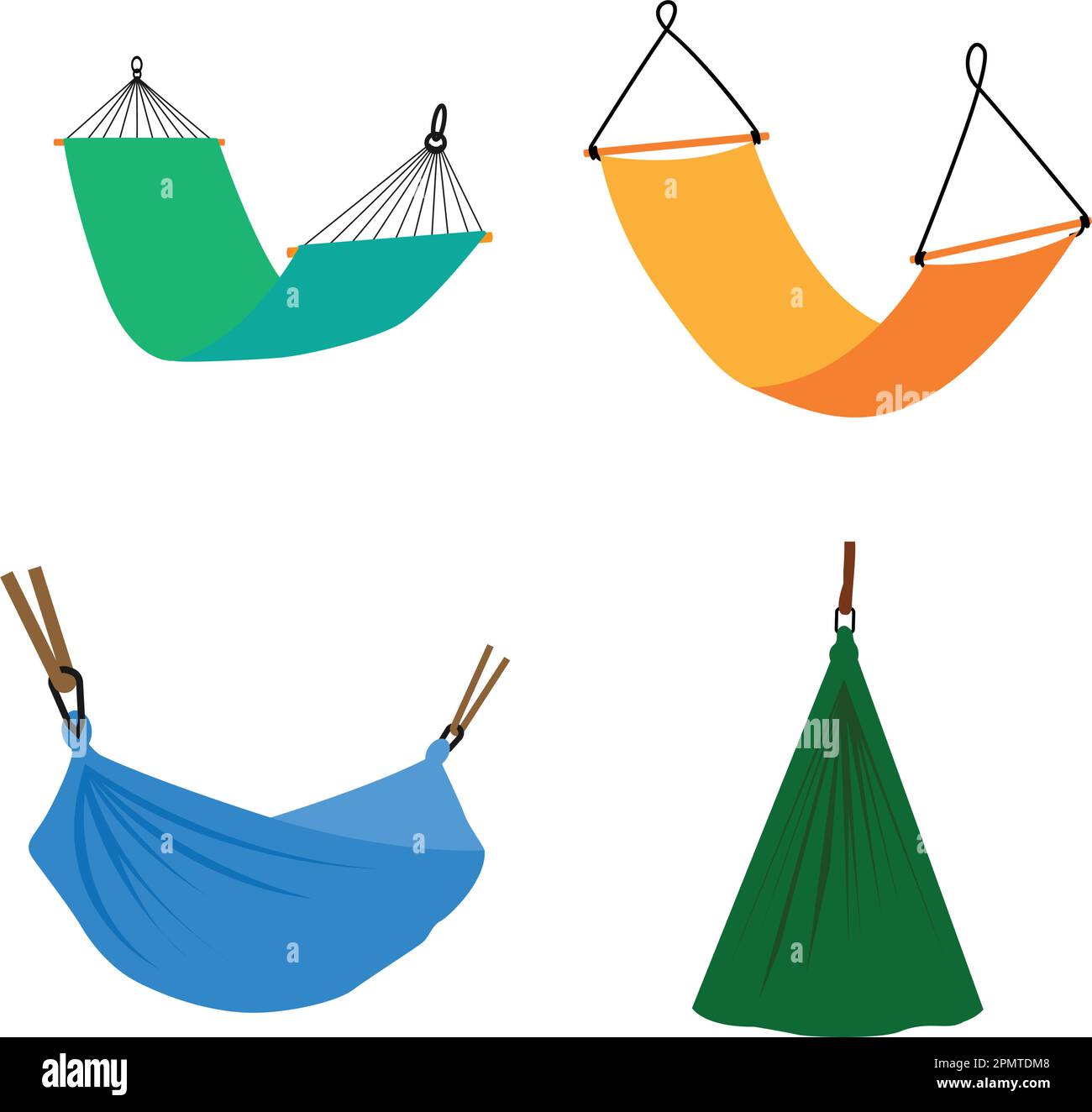 hammock icon vector illustration logo template Stock Vector