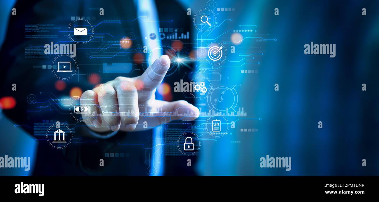 Digital technology data exchange hi-res stock photography and images ...