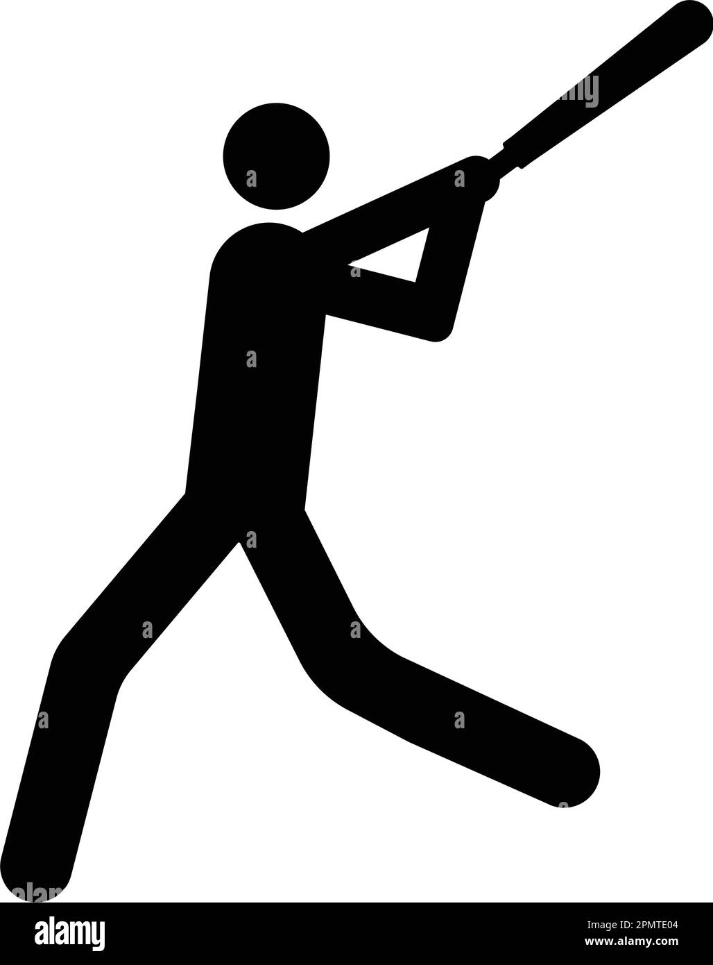 baseball player icon vektor illustration design Stock Vector