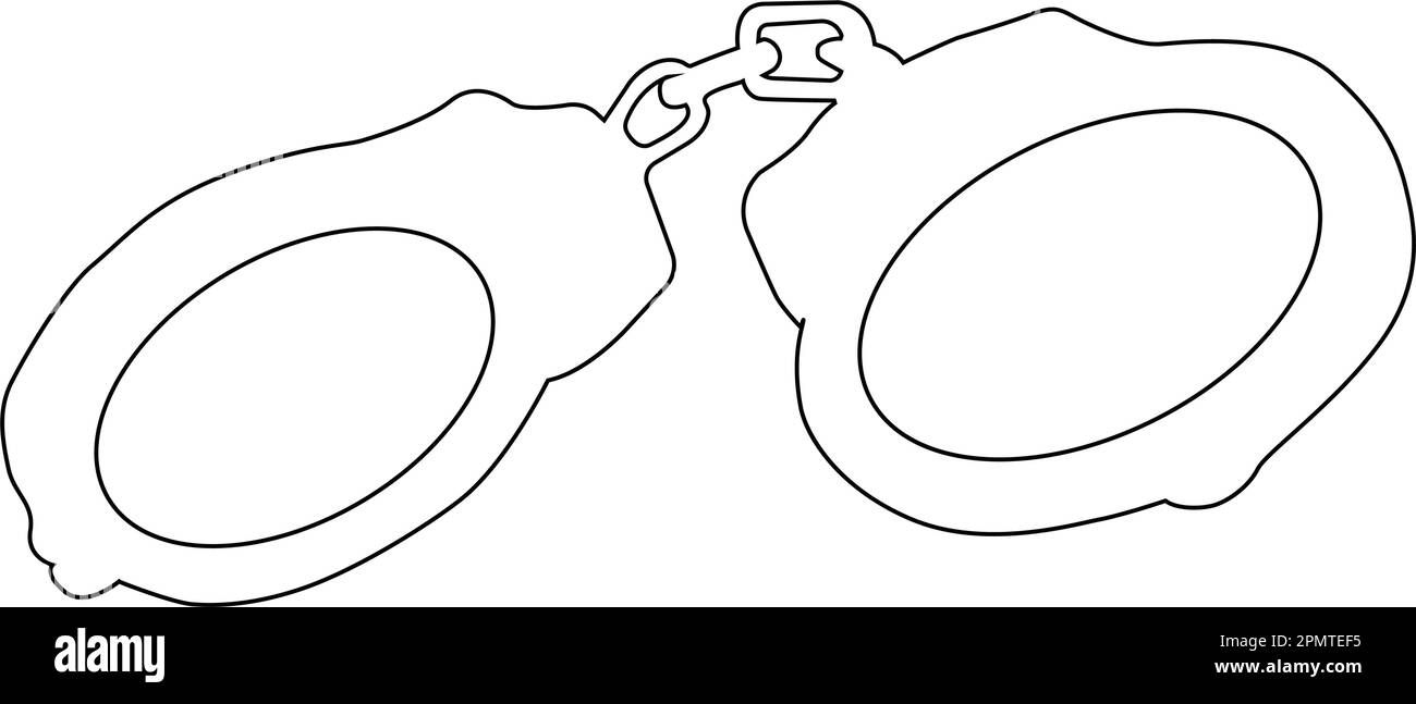 handcuffs icon vector illustration design Stock Vector