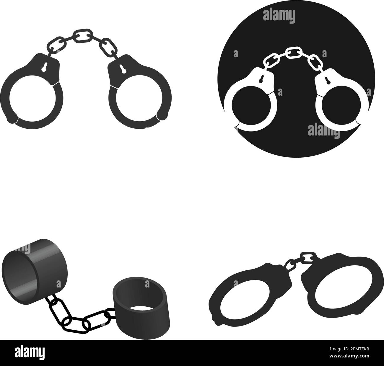 handcuffs icon vector illustration design Stock Vector