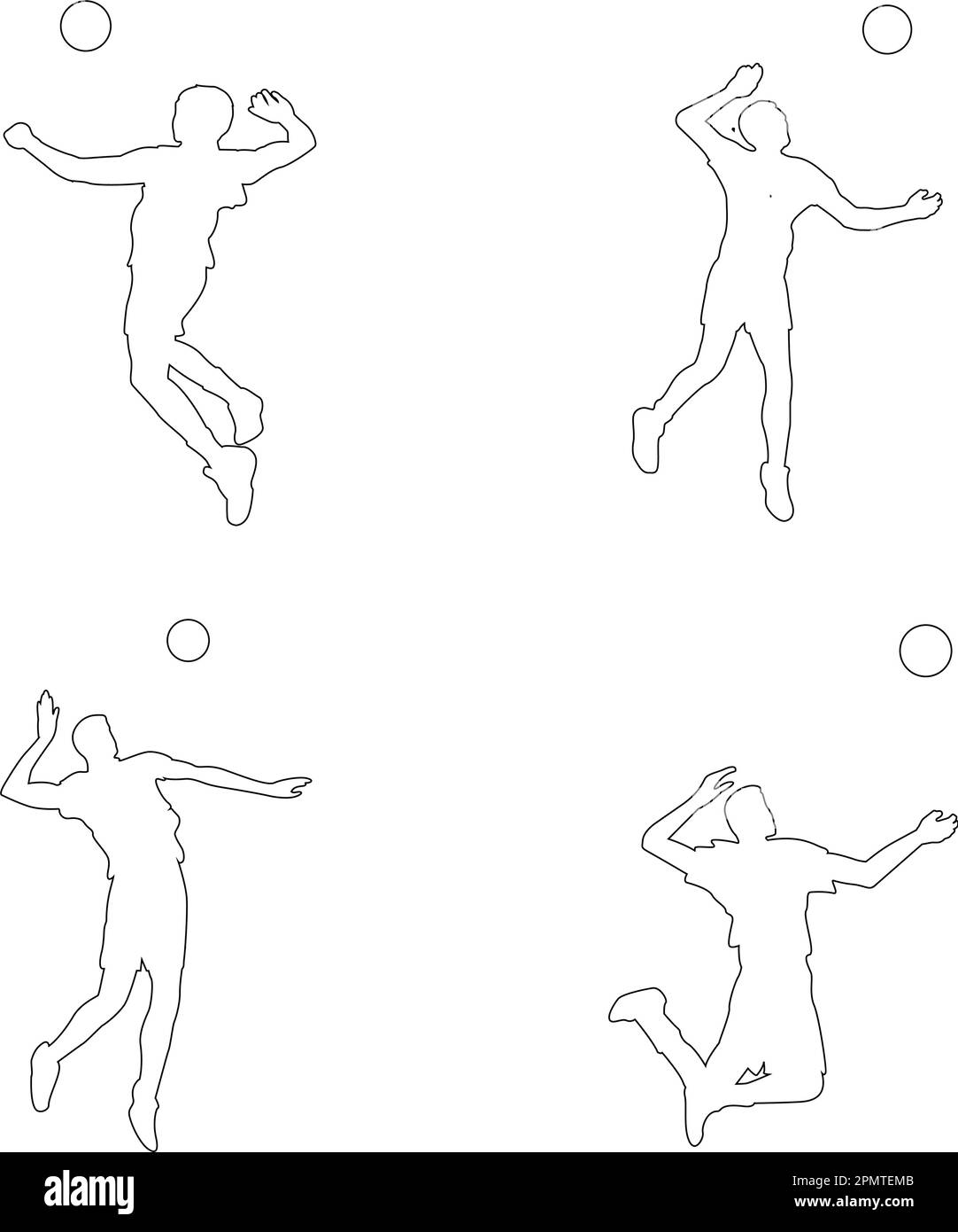 male volleyball player icon doing smash Stock Vector Image & Art Alamy