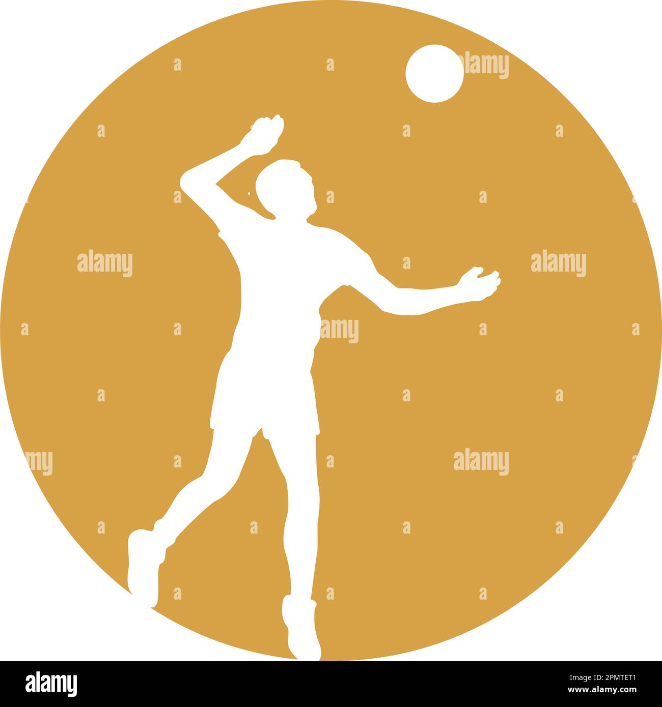 male volleyball player icon doing smash Stock Vector Image & Art Alamy