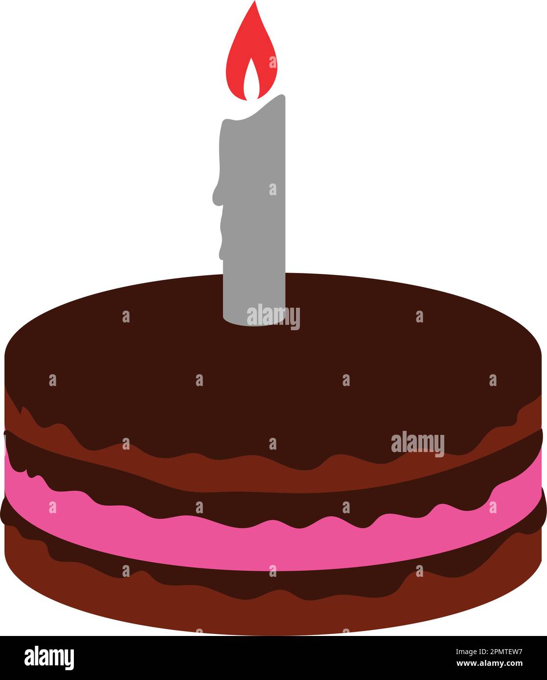 birthday cake icon illustration design Stock Vector Image & Art - Alamy