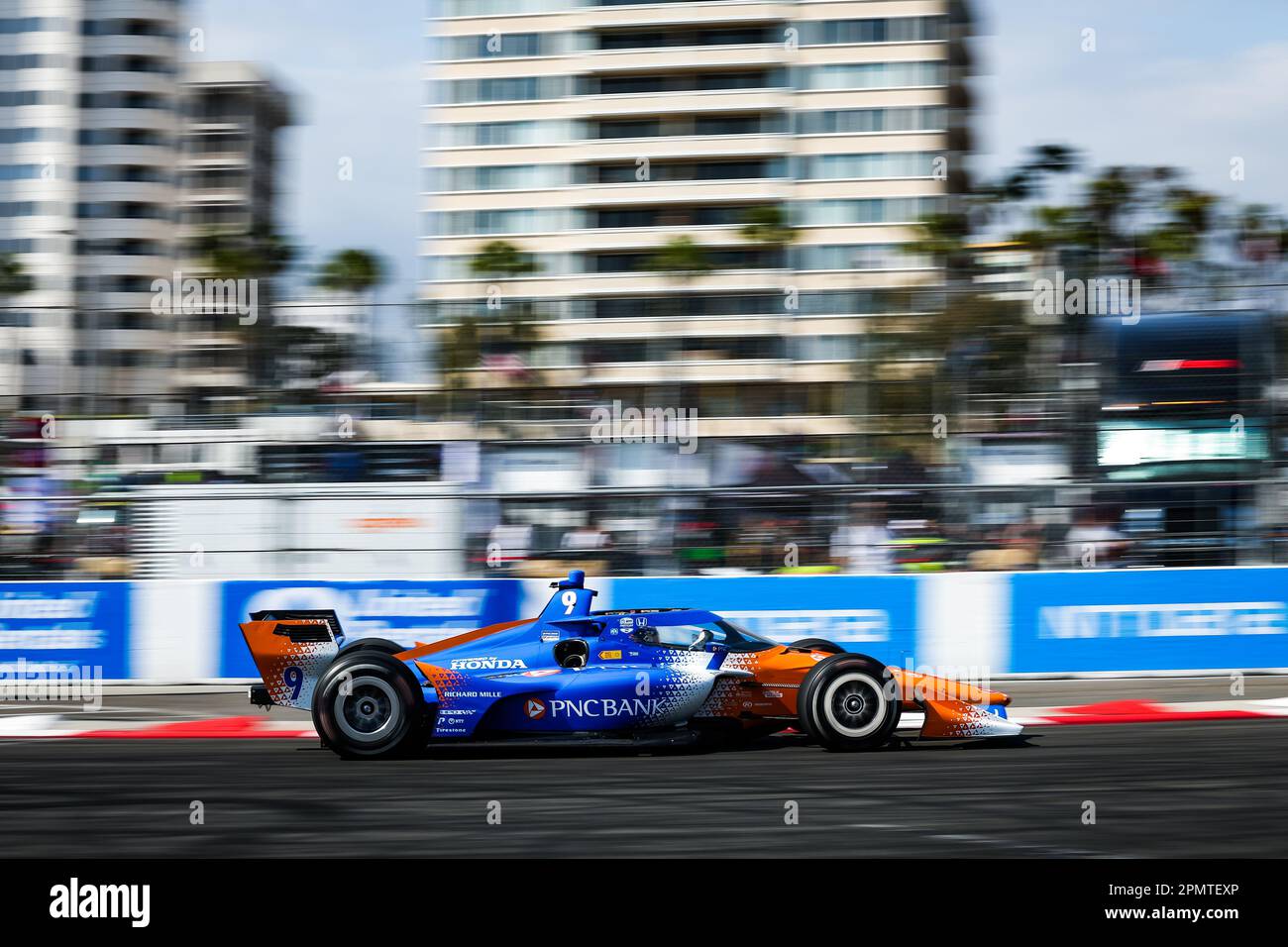 Long Beach, USA. 14th Apr, 2023. 09 DIXON Scott (usa), Chip Ganassi Racing, Dallara IR18 Honda, action during the Acura Grand Prix of Long Beach 2023, 3rd round of 2023 NTT IndyCar Series, from April 14 to 16, 2023 on the Streets of Long Beach, in Long Beach, California, United States of America - Photo Florent Gooden/DPPI Credit: DPPI Media/Alamy Live News Stock Photo