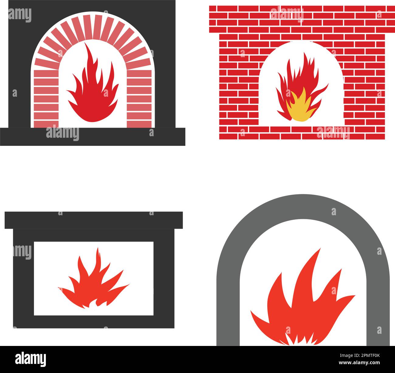fireplace icon vector illustration symbol design Stock Vector