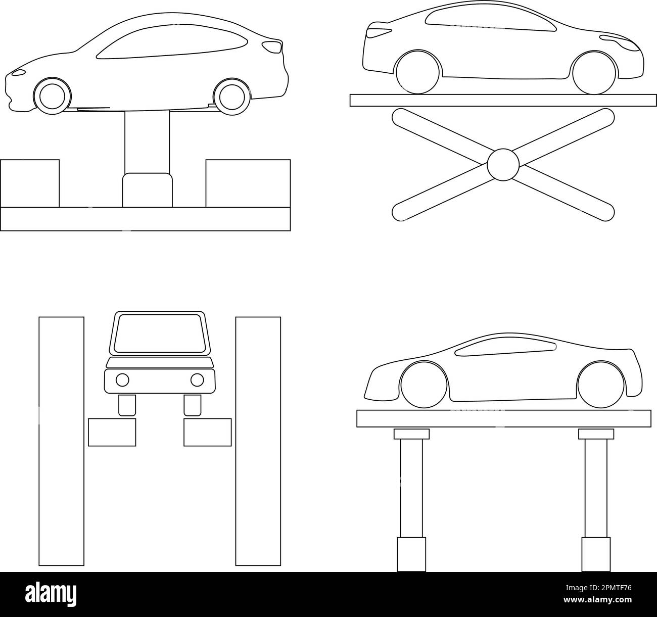 car lift hydraulic icon vector illustration design Stock Vector