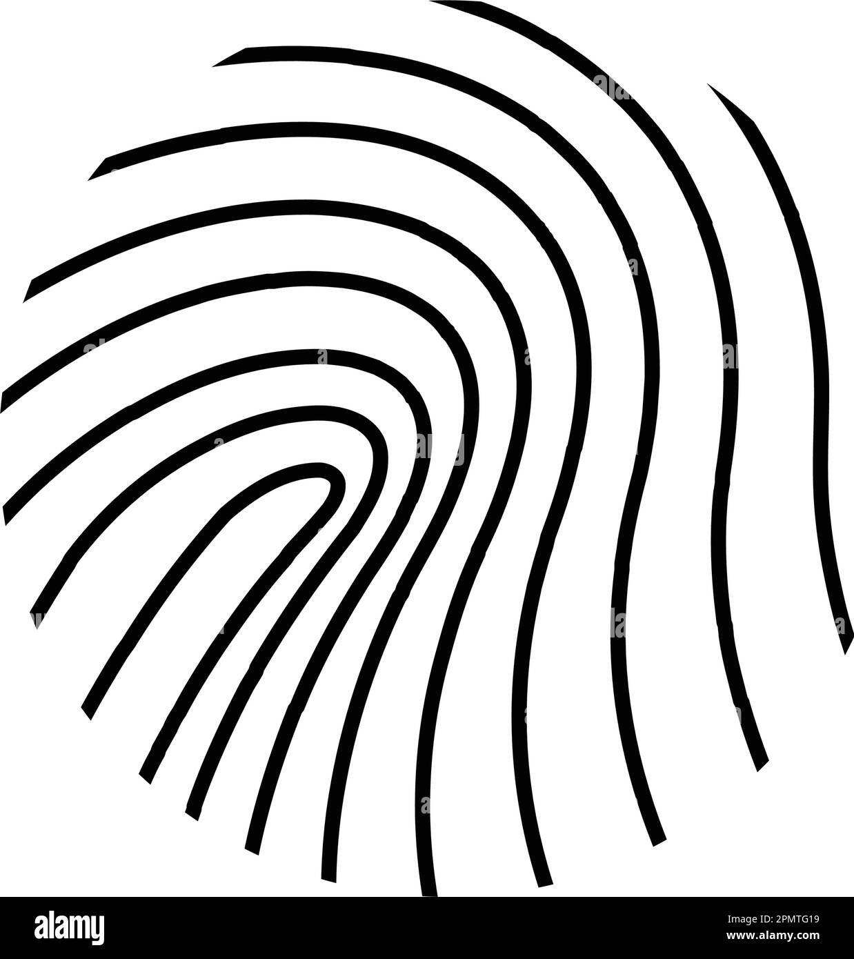 fingerprint probe logo vector illustration design Stock Vector