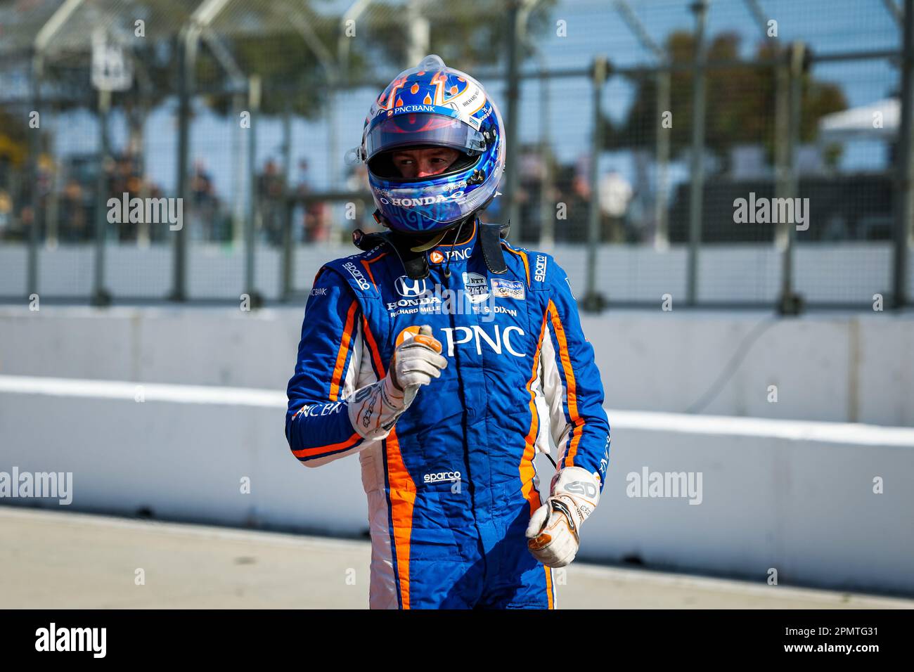 Long Beach, USA. 15th Apr, 2023. DIXON Scott (usa), Chip Ganassi Racing, Dallara IR18 Honda, portrait during the Acura Grand Prix of Long Beach 2023, 3rd round of 2023 NTT IndyCar Series, from April 14 to 16, 2023 on the Streets of Long Beach, in Long Beach, California, United States of America - Photo Florent Gooden/DPPI Credit: DPPI Media/Alamy Live News Stock Photo