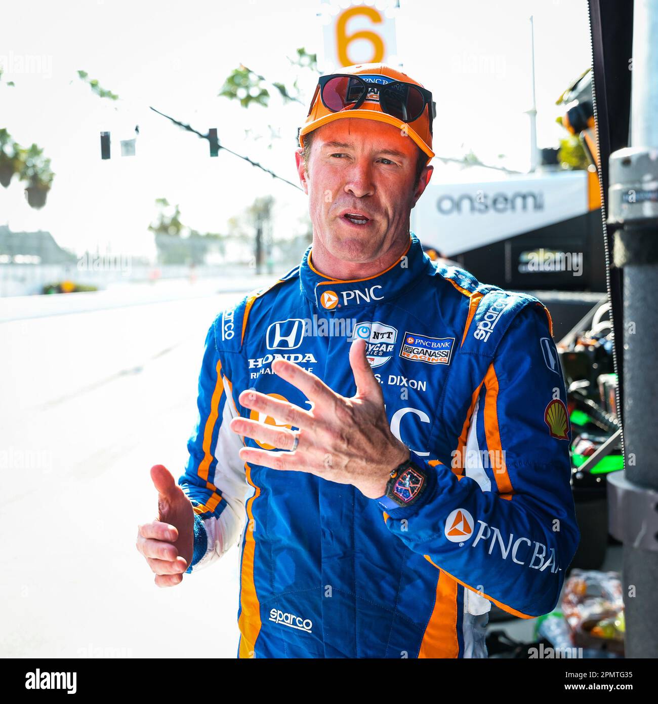 Long Beach, USA. 15th Apr, 2023. DIXON Scott (usa), Chip Ganassi Racing, Dallara IR18 Honda, portrait during the Acura Grand Prix of Long Beach 2023, 3rd round of 2023 NTT IndyCar Series, from April 14 to 16, 2023 on the Streets of Long Beach, in Long Beach, California, United States of America - Photo Florent Gooden/DPPI Credit: DPPI Media/Alamy Live News Stock Photo