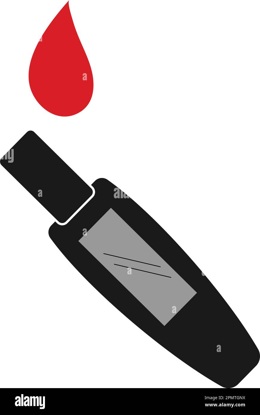 blood-glucose-monitor-stock-vector-images-alamy