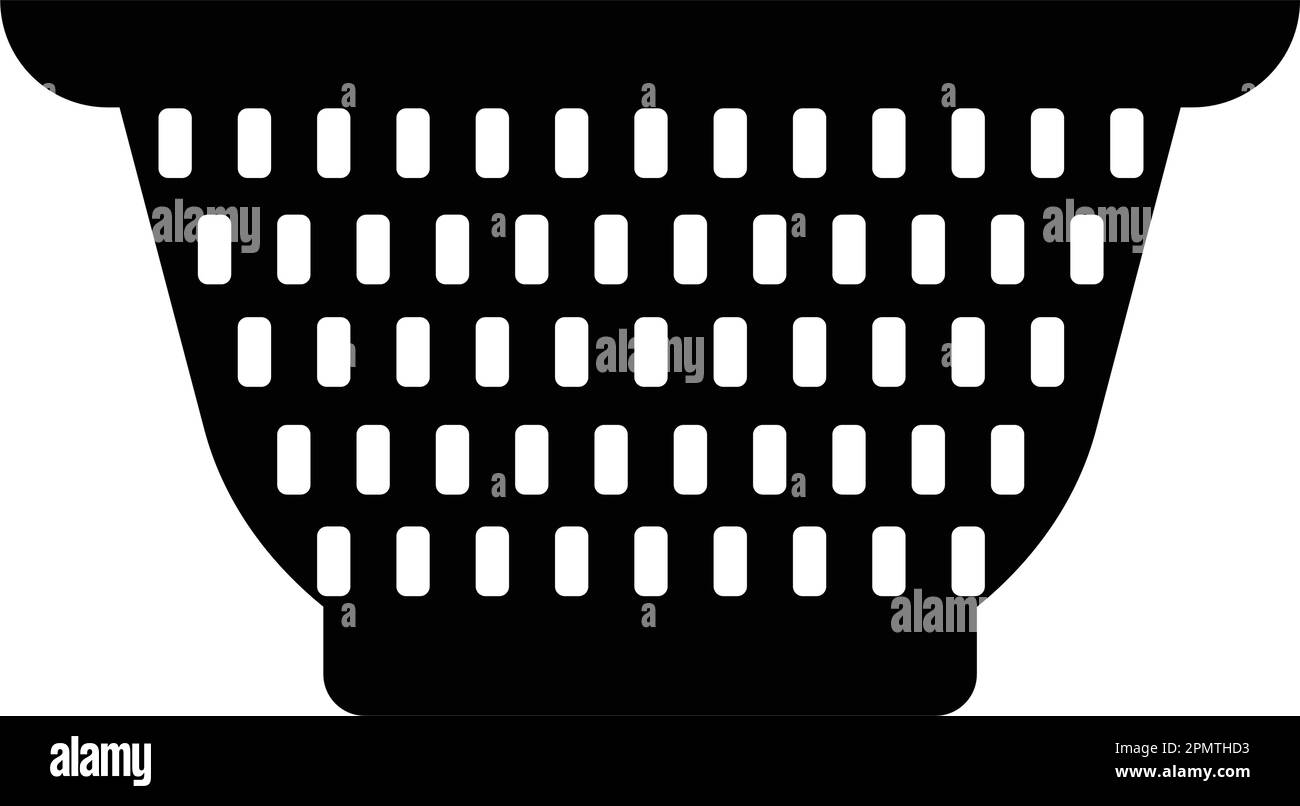 Colander Icon, Kitchen Cullender Utensil Icon Vector Art Illustration Stock Vector Image & Art