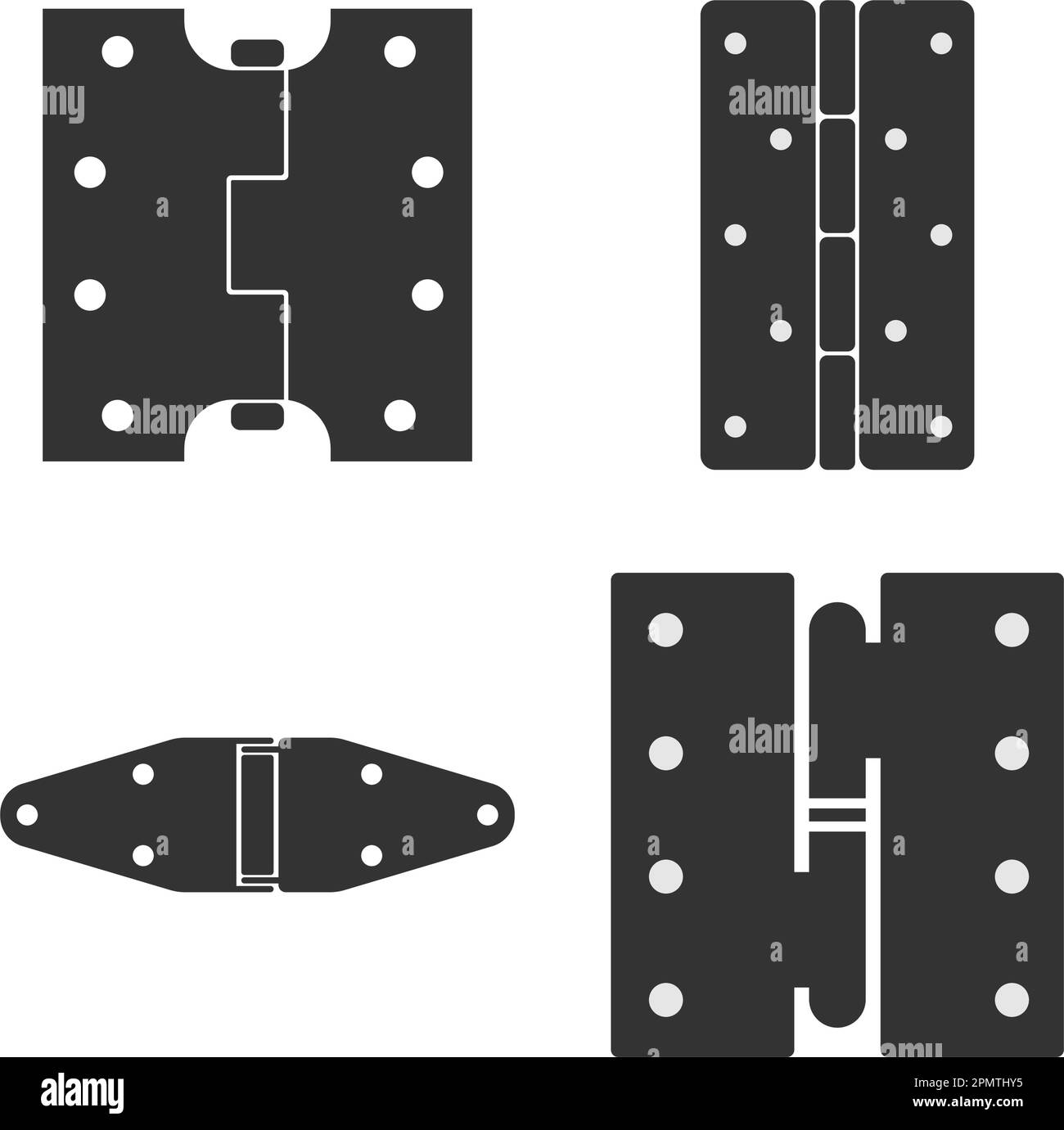 a set of door hinge icons design template. Trendy style, vector eps 10 a set of door hinge icons design template. Trendy style, vector eps 10