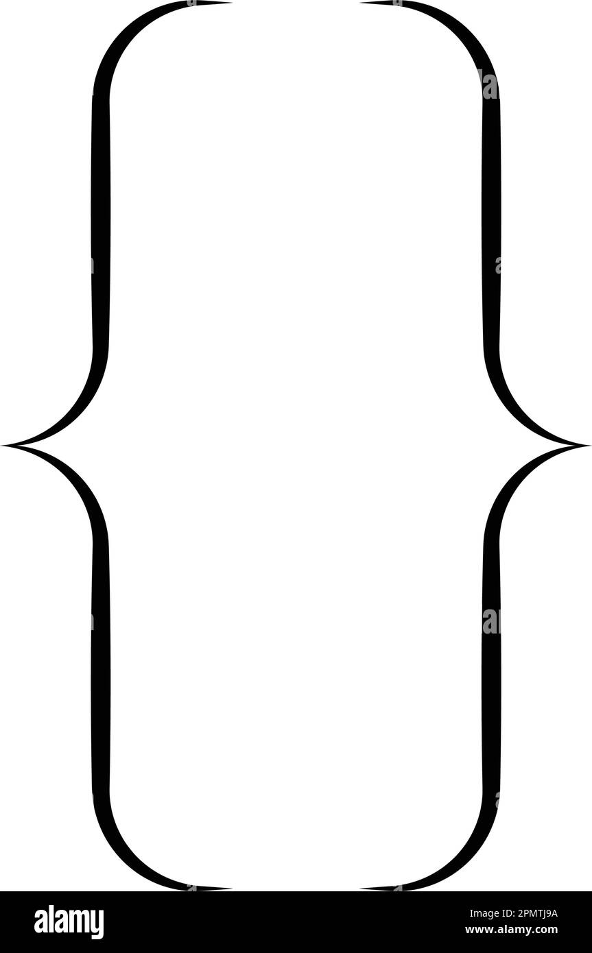 Curly brackets Stock Vector Images Alamy