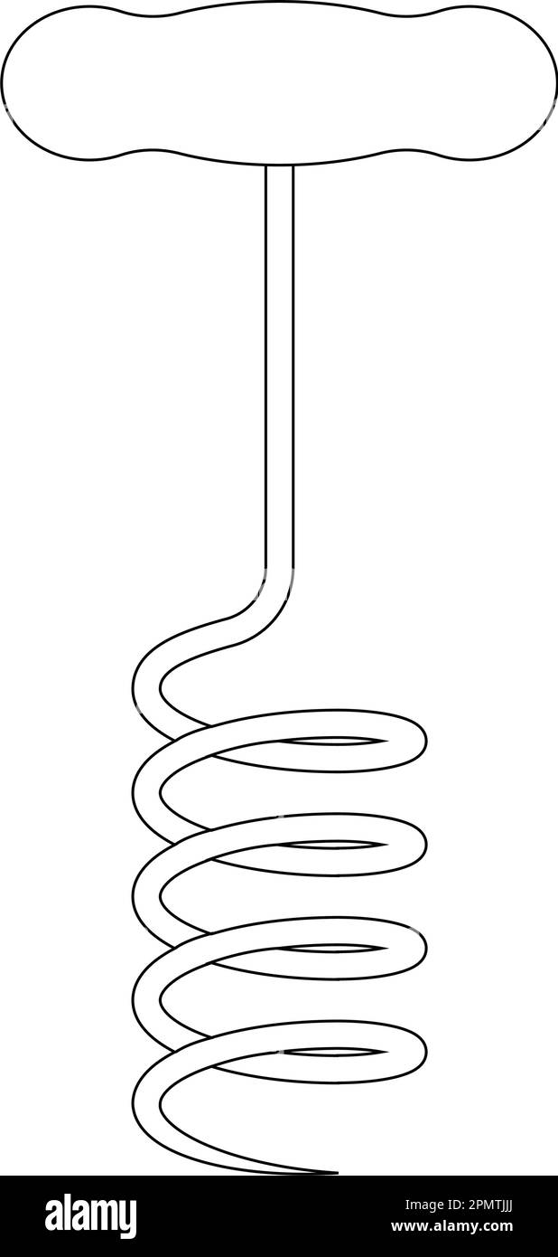 Corkscrew icon vector illustration simple design Stock Vector Image ...