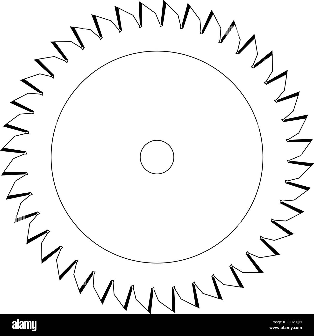 Circular saw vector icon illustration sign for web and design Stock Vector