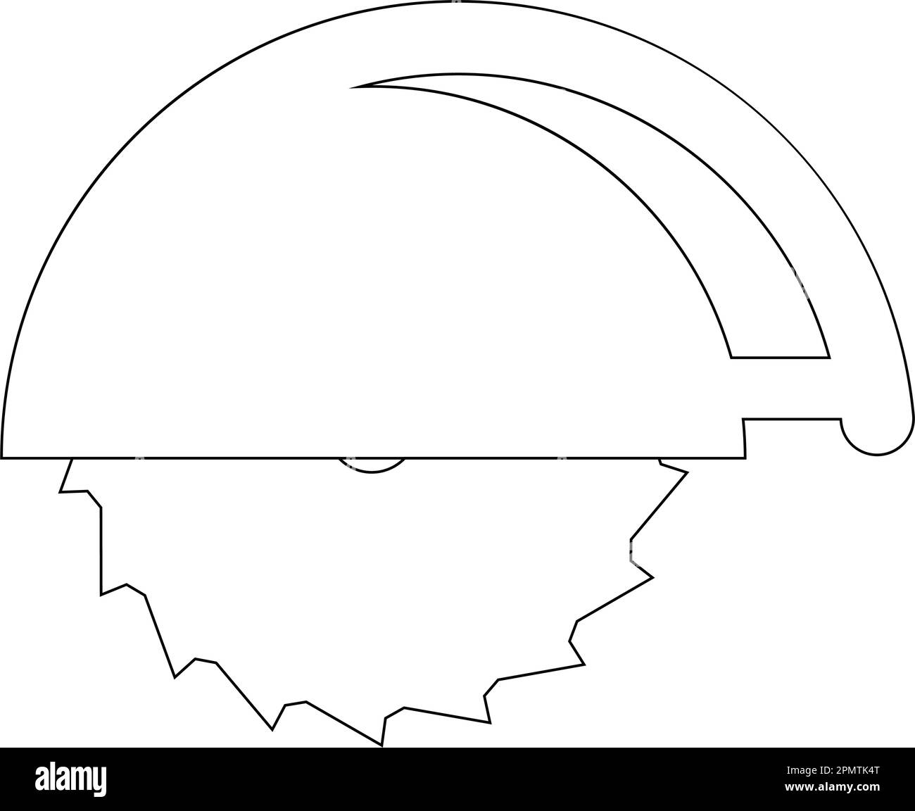 Circular saw vector icon illustration sign for web and design Stock Vector