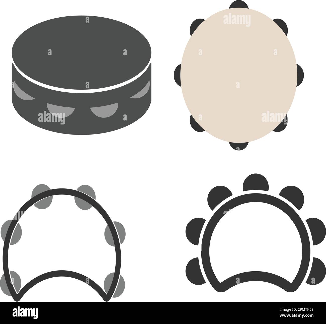 tambourine icon traditional musical instruments vector illustration