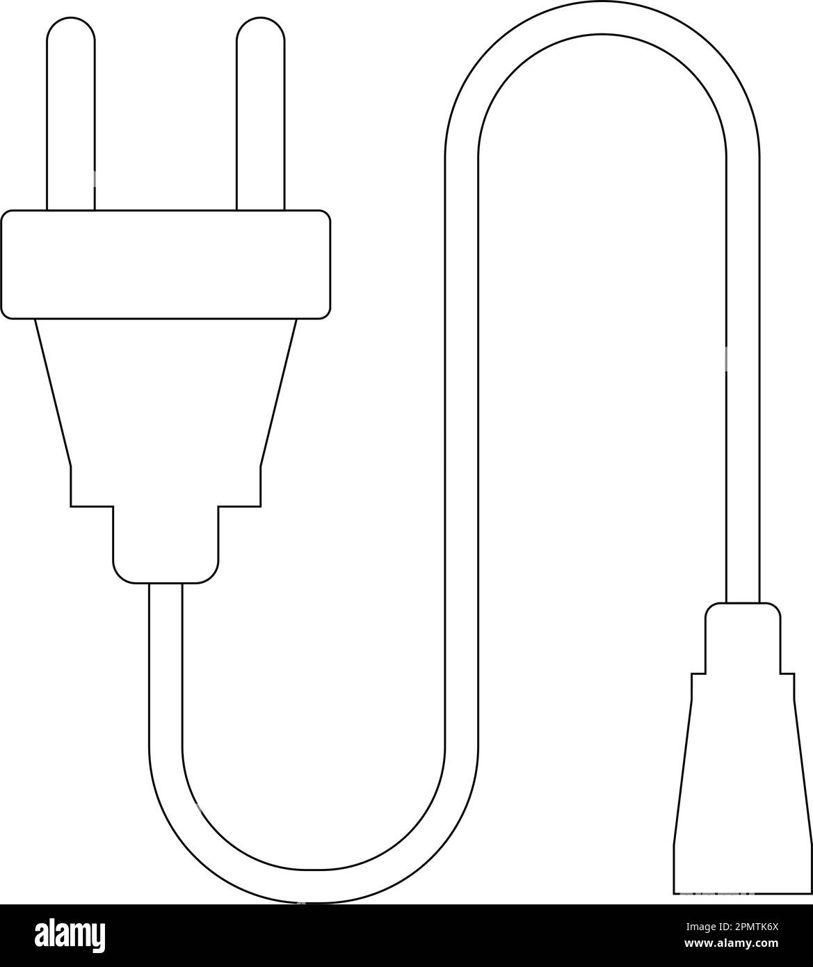 extension cord simple vector icon illustration in flat design Stock ...