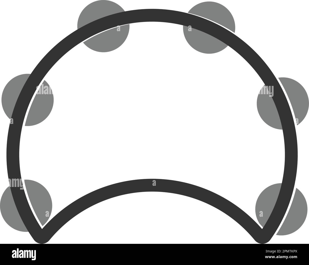 tambourine icon traditional musical instruments vector illustration