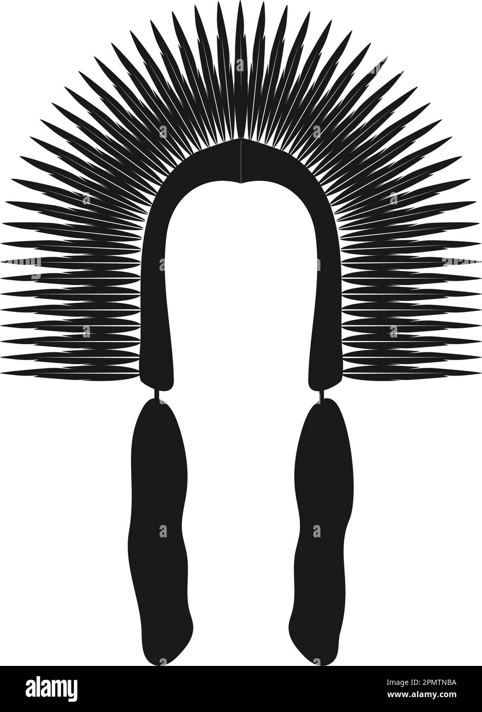 American Native Chief Head Indian Logo vector illustration design Stock