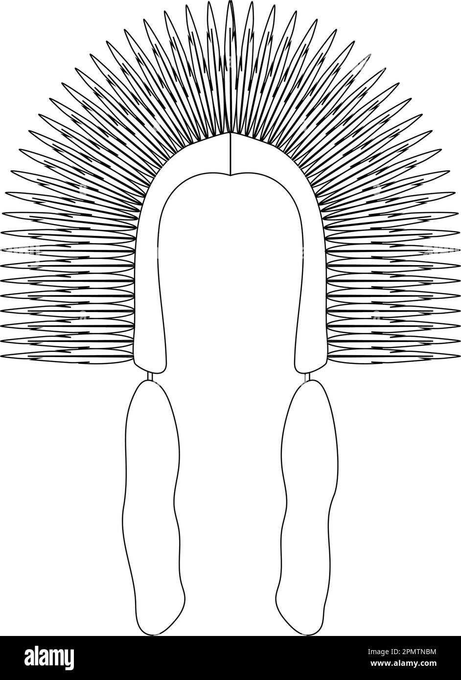 American Native Chief Head Indian Logo vector illustration design Stock