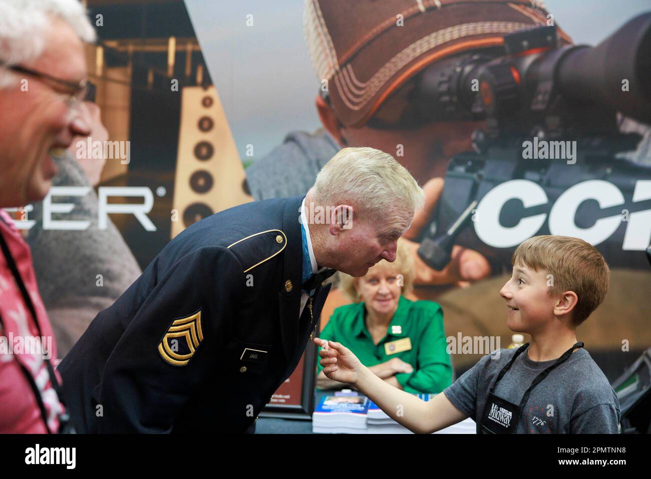 INDIANAPOLIS, INDIANA APRIL 14 Medal of Honor recipient Sammy Davis