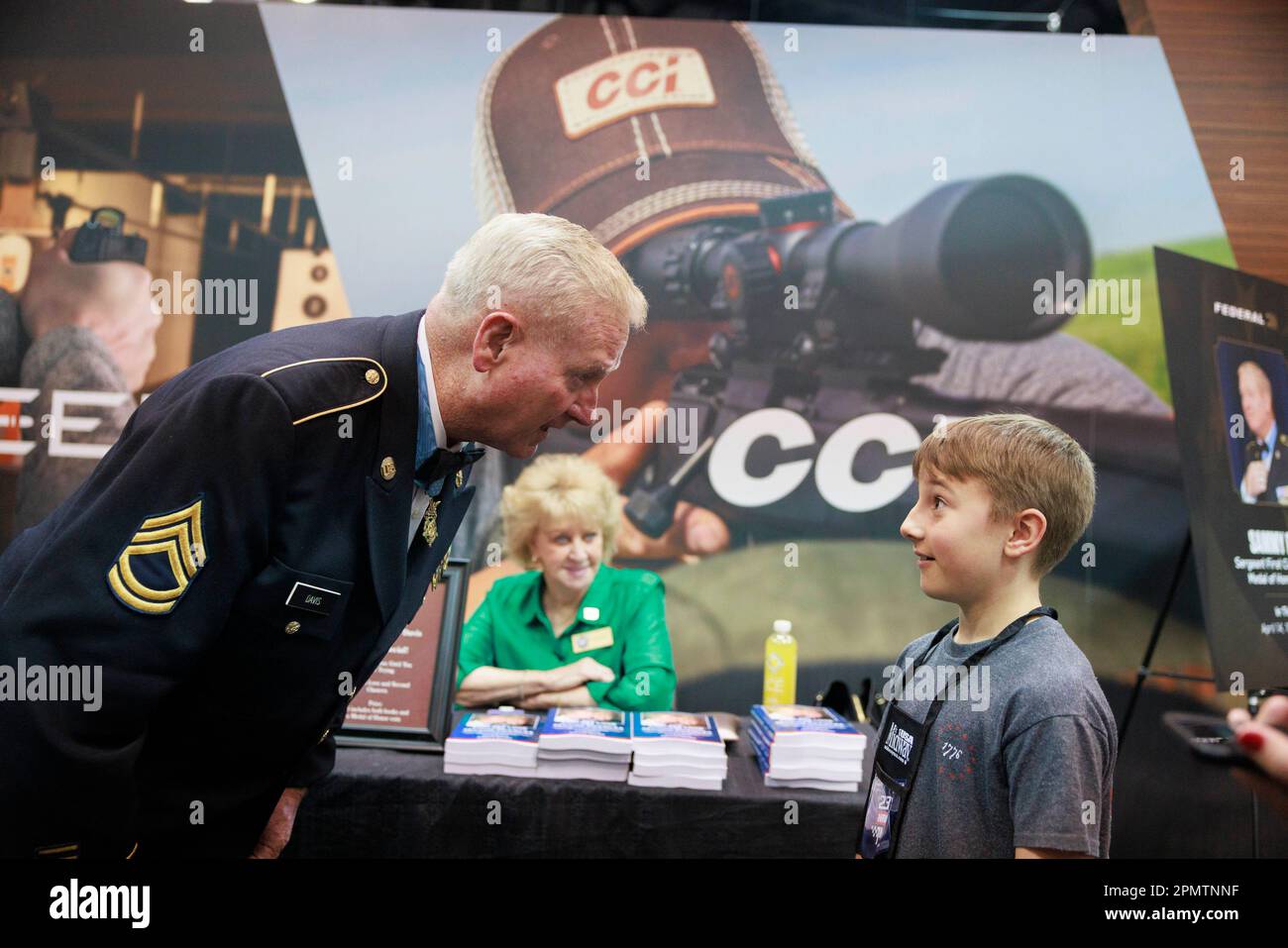 INDIANAPOLIS, INDIANA APRIL 14 Medal of Honor recipient Sammy Davis