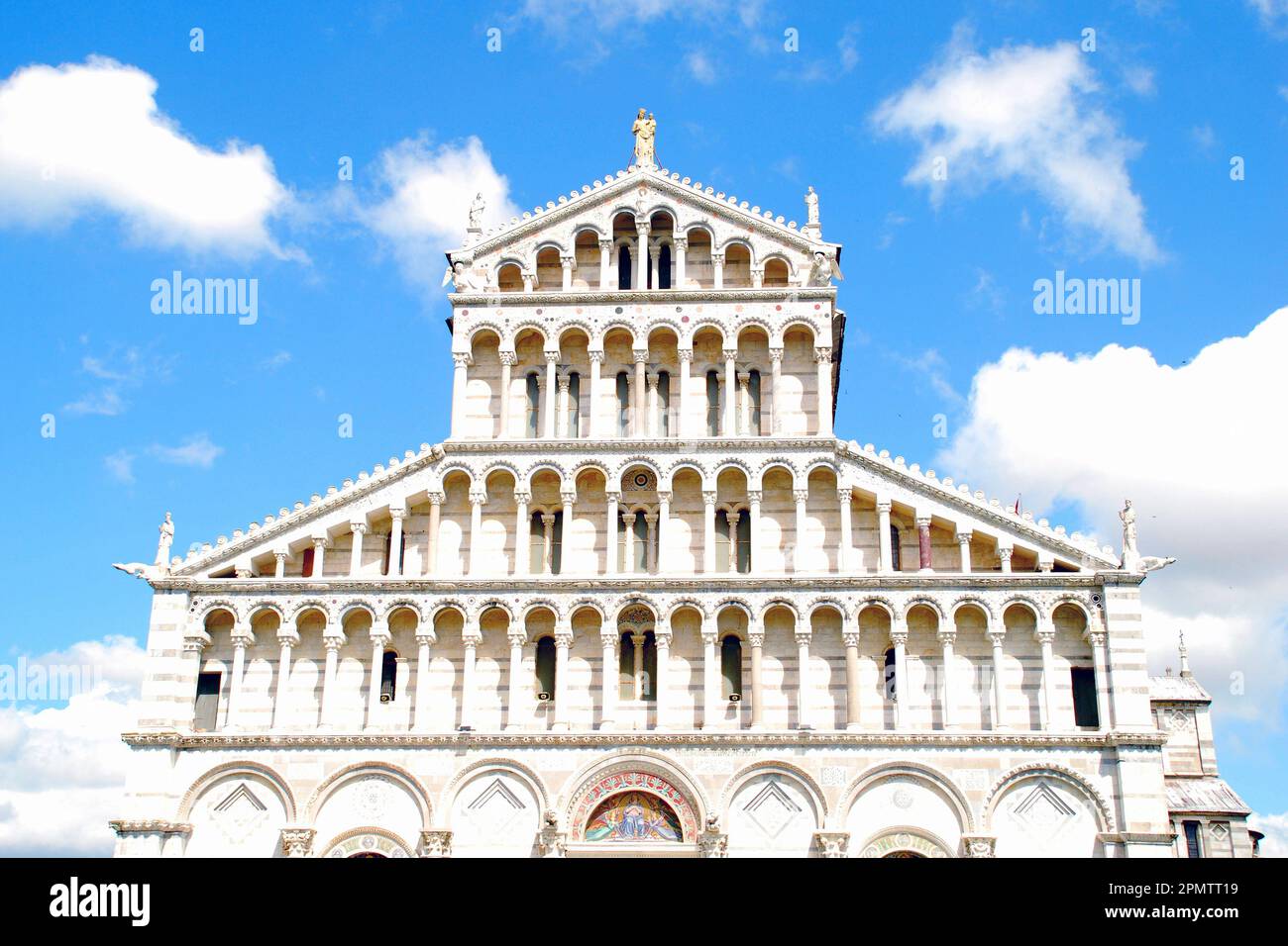 Pisa Cathedral, located in the Leaning Tower of Pisa complex, known ...