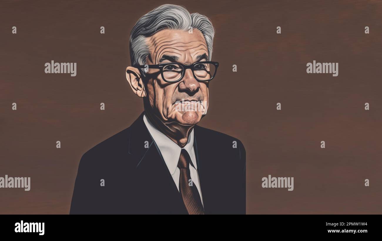 Portrait of Jerome POWELL of the FED Federal Reserve of the United