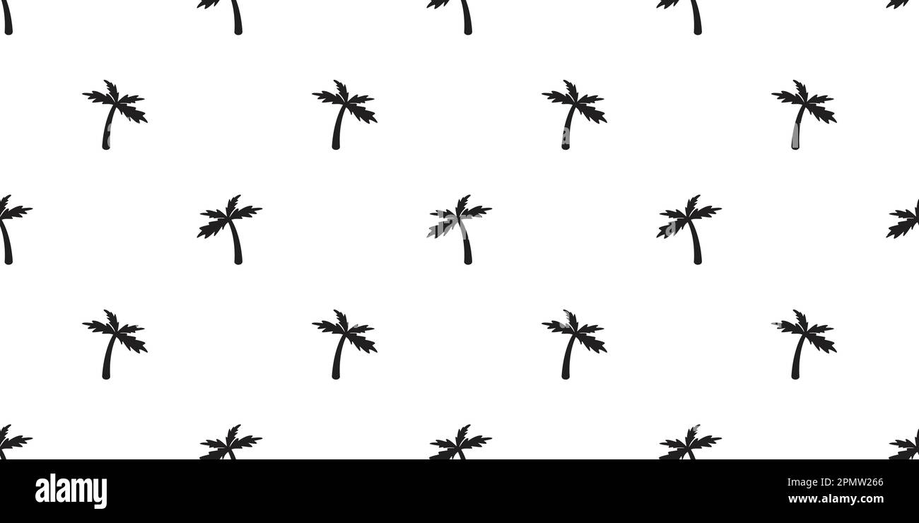 Coconut tree palm Seamless Pattern vector isolated icon wallpaper ...