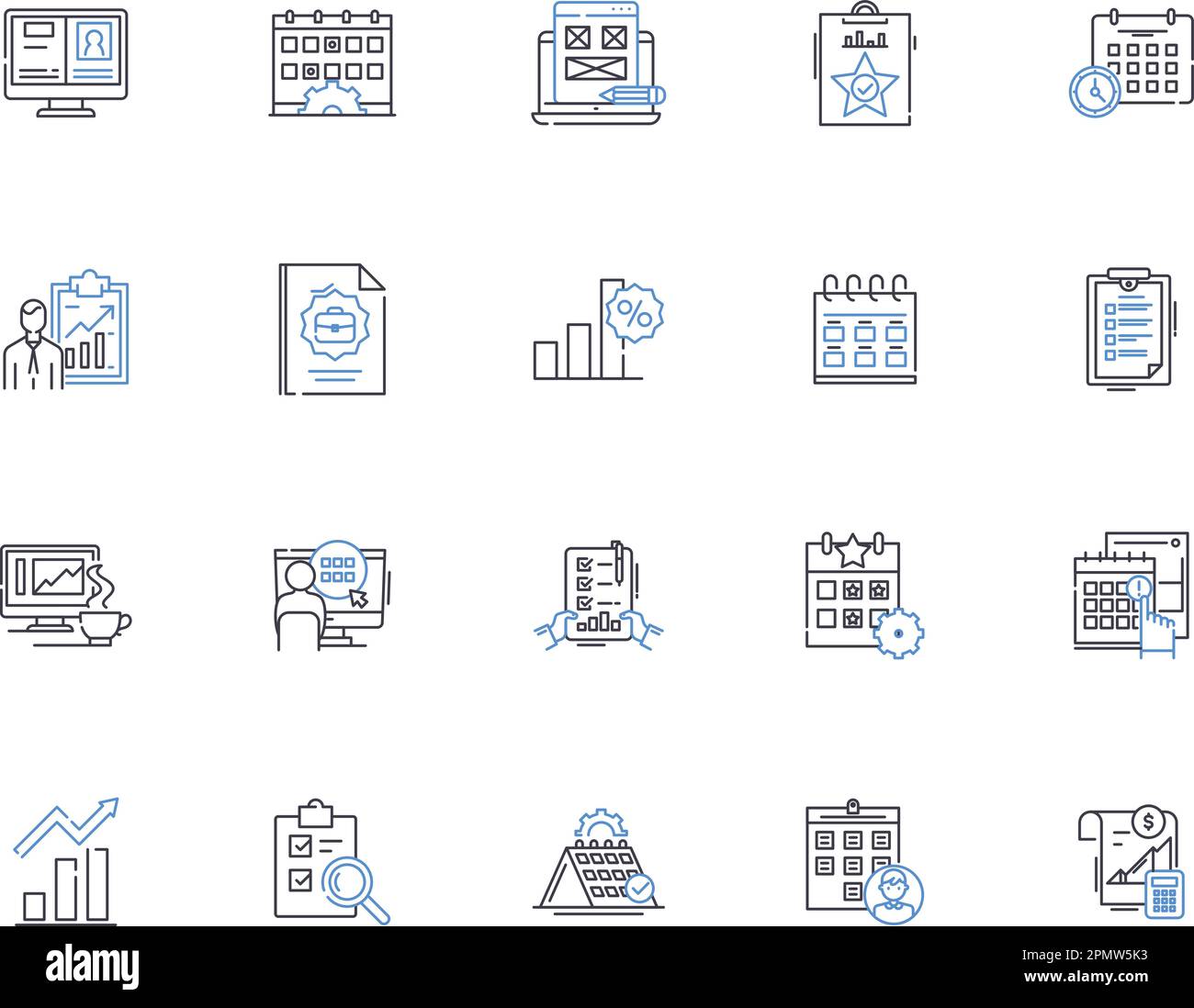 Calendar outline icons collection. Calendar, Agenda, Date, Time ...