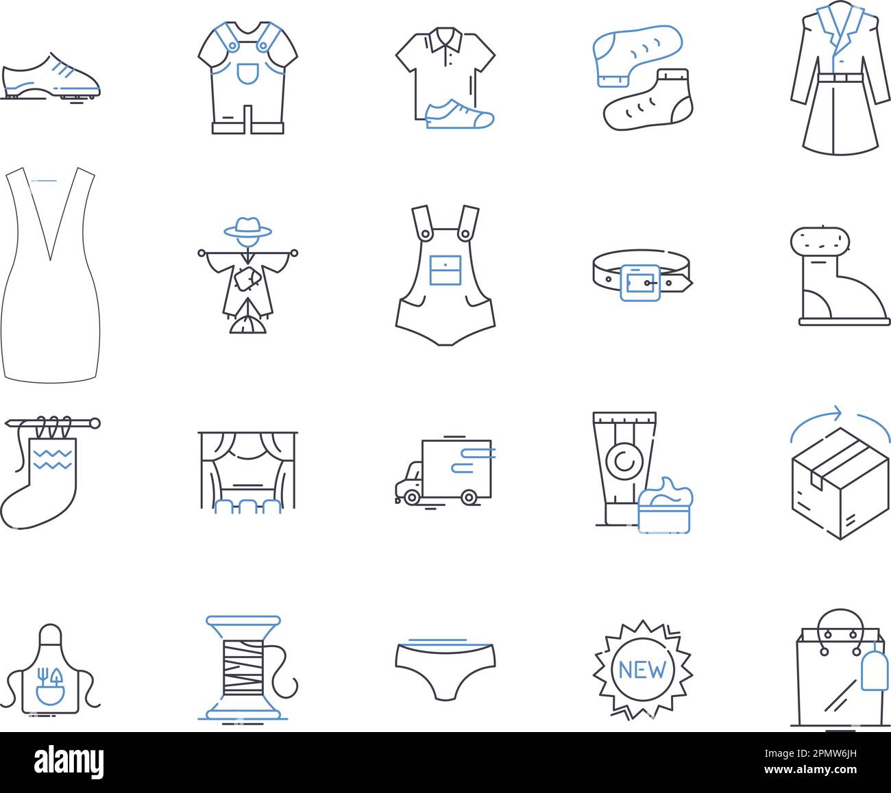 Shopping centre outline icons collection. Mall, Retail, Shopping