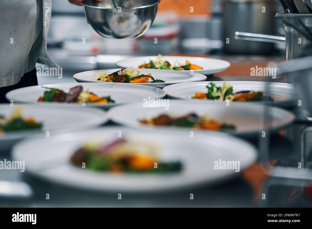 vegetable garnish food presentation Stock Photo - Alamy