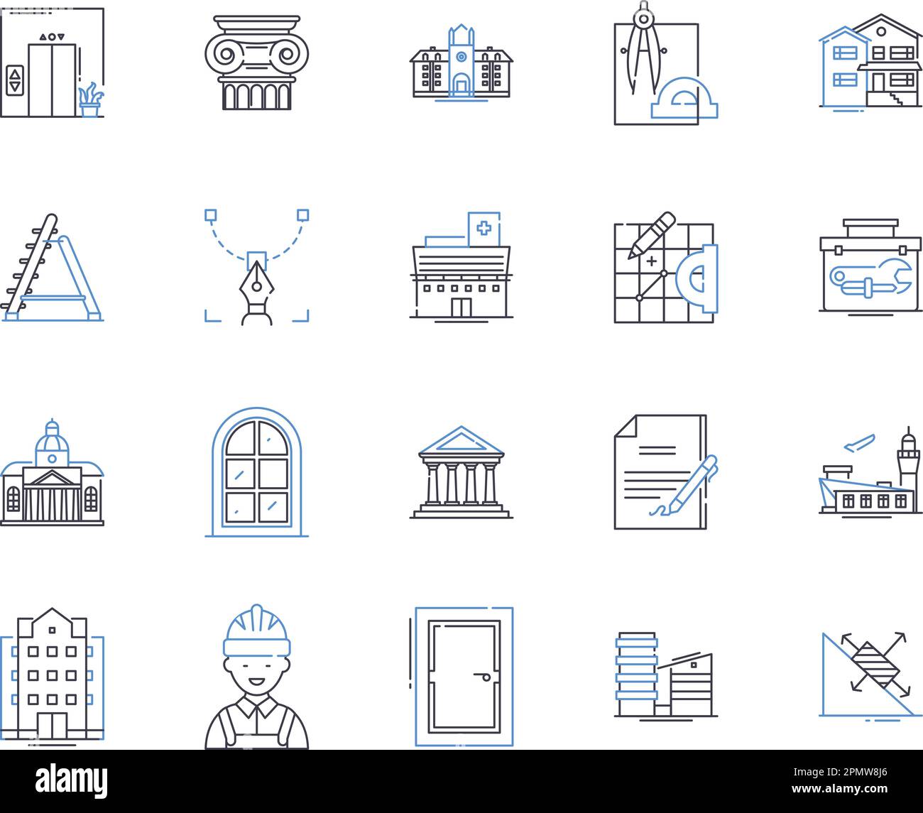 Engineering tools outline icons collection. Tools, Engineering