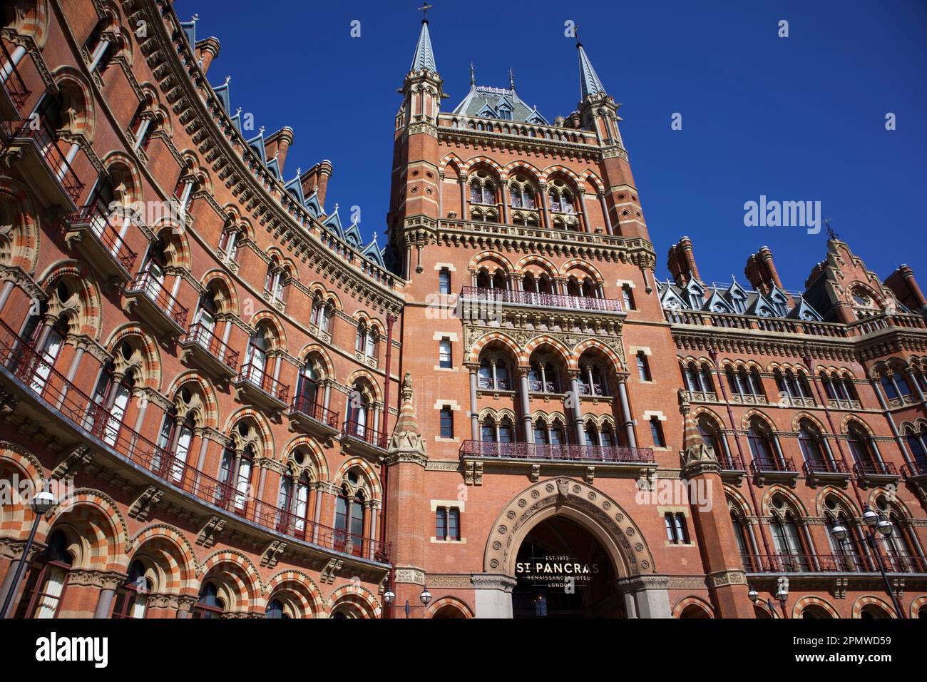 The Midland Hotel at St Pancras Station, London Stock Photo