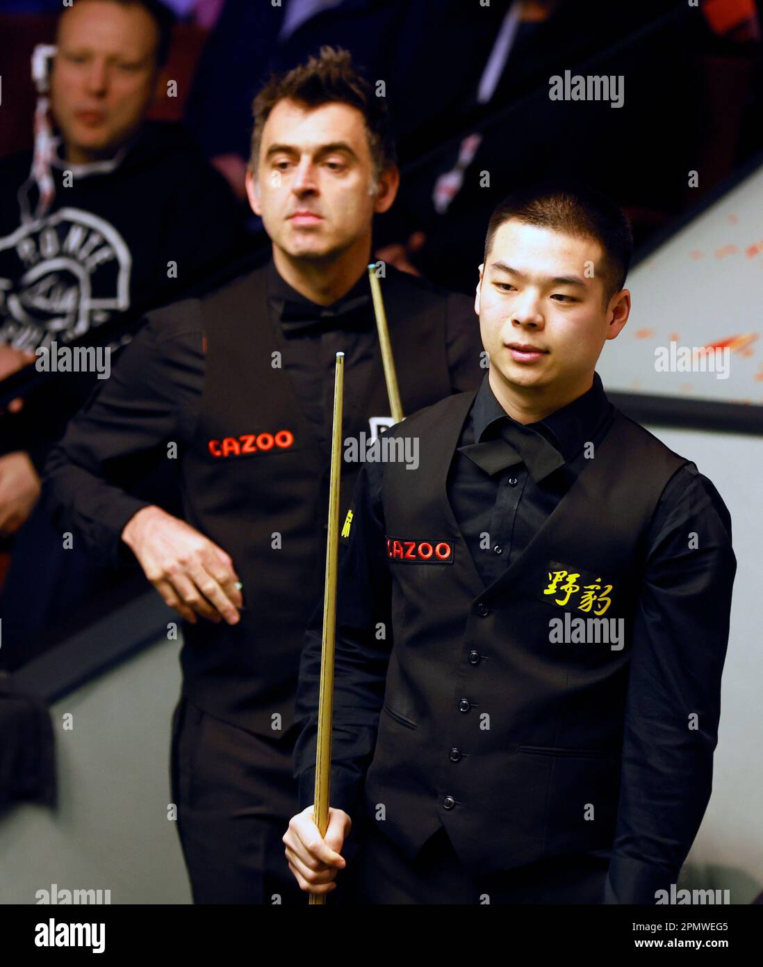 Ronnie O'Sullivan during day one of the Cazoo World Snooker Championship at  the Crucible Theatre, Sheffield. Picture date: Saturday April 15, 2023  Stock Photo - Alamy