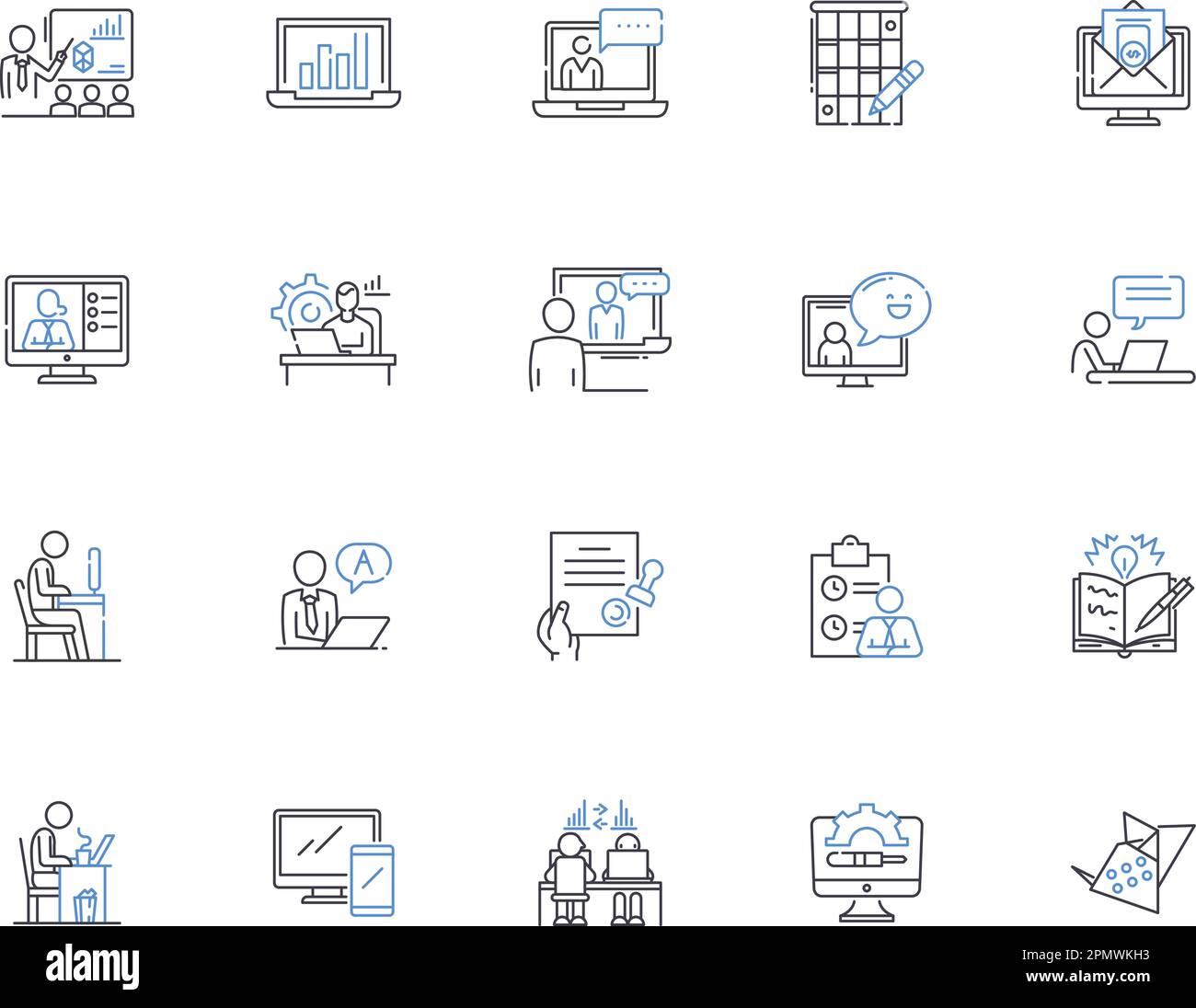 Vetor de Category icon. Linear vector illustration. Outline