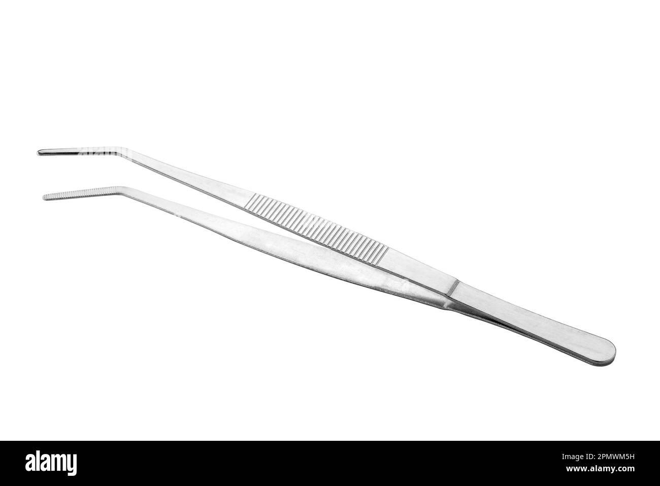 Medical surgical tweezers isolated on white with clipping path included
