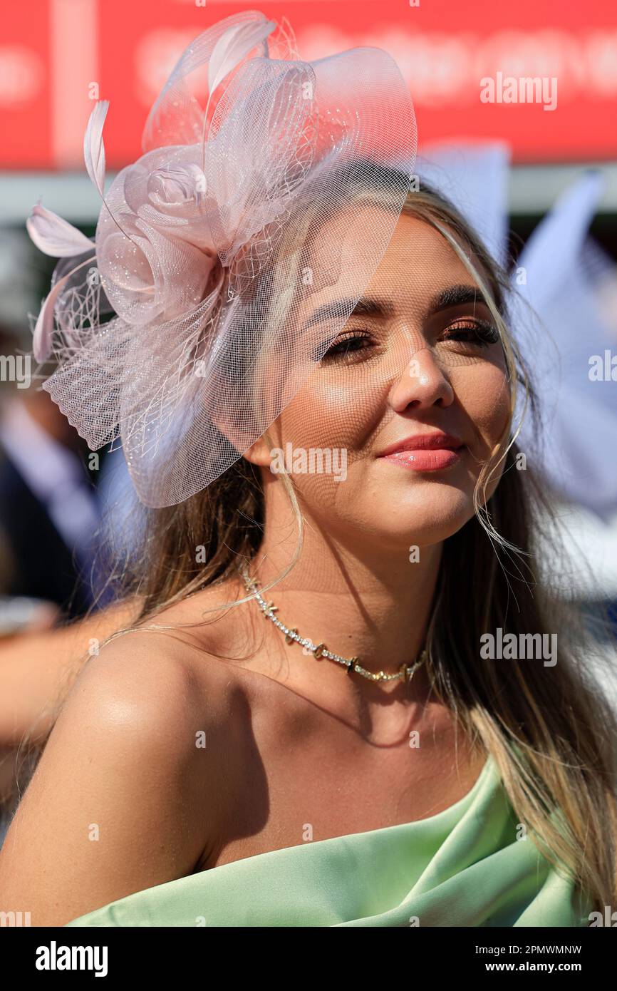 Racegoer ahead of The Randox Grand National festival 2023 Grand