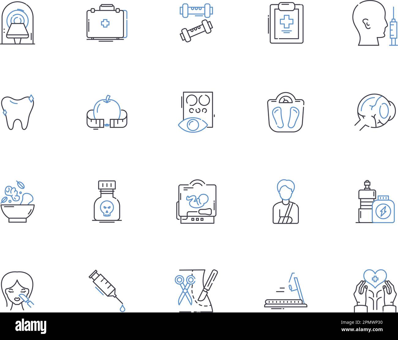 Medicine health care outline icons collection. Medicine, Health, Care