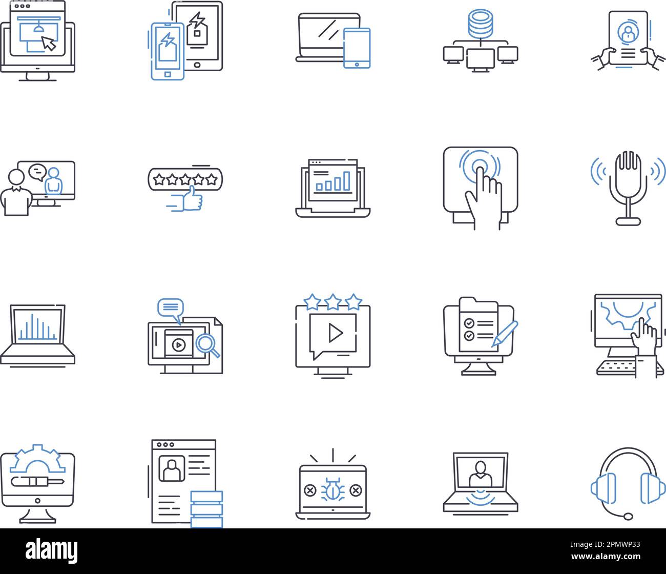 Device technology outline icons collection. Device, Technology, Gadgets ...
