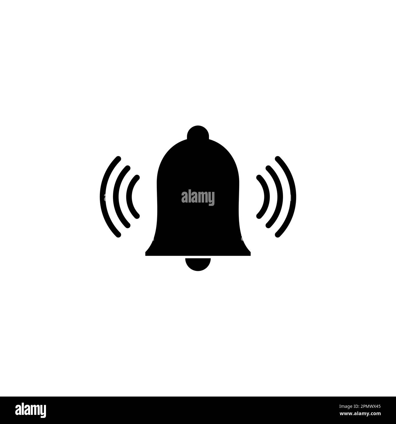 Bell Icon vector. Notification icon for your web site design Stock ...