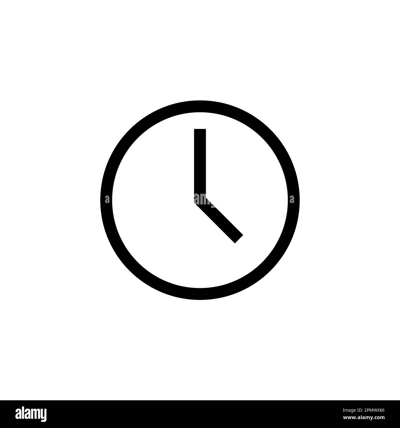 Clock icon vector. Time icon vector. time icon symbol Stock Vector ...