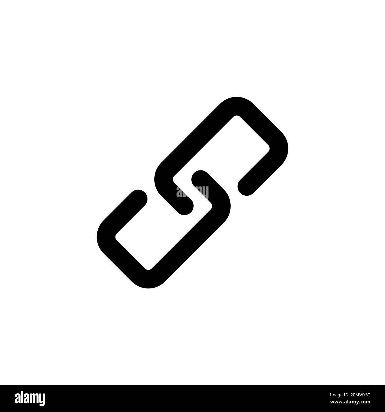 Link icon vector. Hyperlink chain symbol Stock Vector Image & Art - Alamy