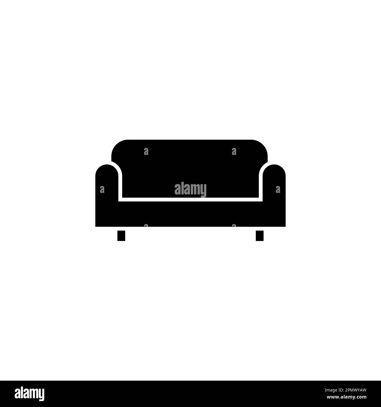Sofa icon vector. sofa icon illustration Stock Vector Image & Art - Alamy